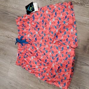 Kanu Surf Board Flamingo Shorts Size Small